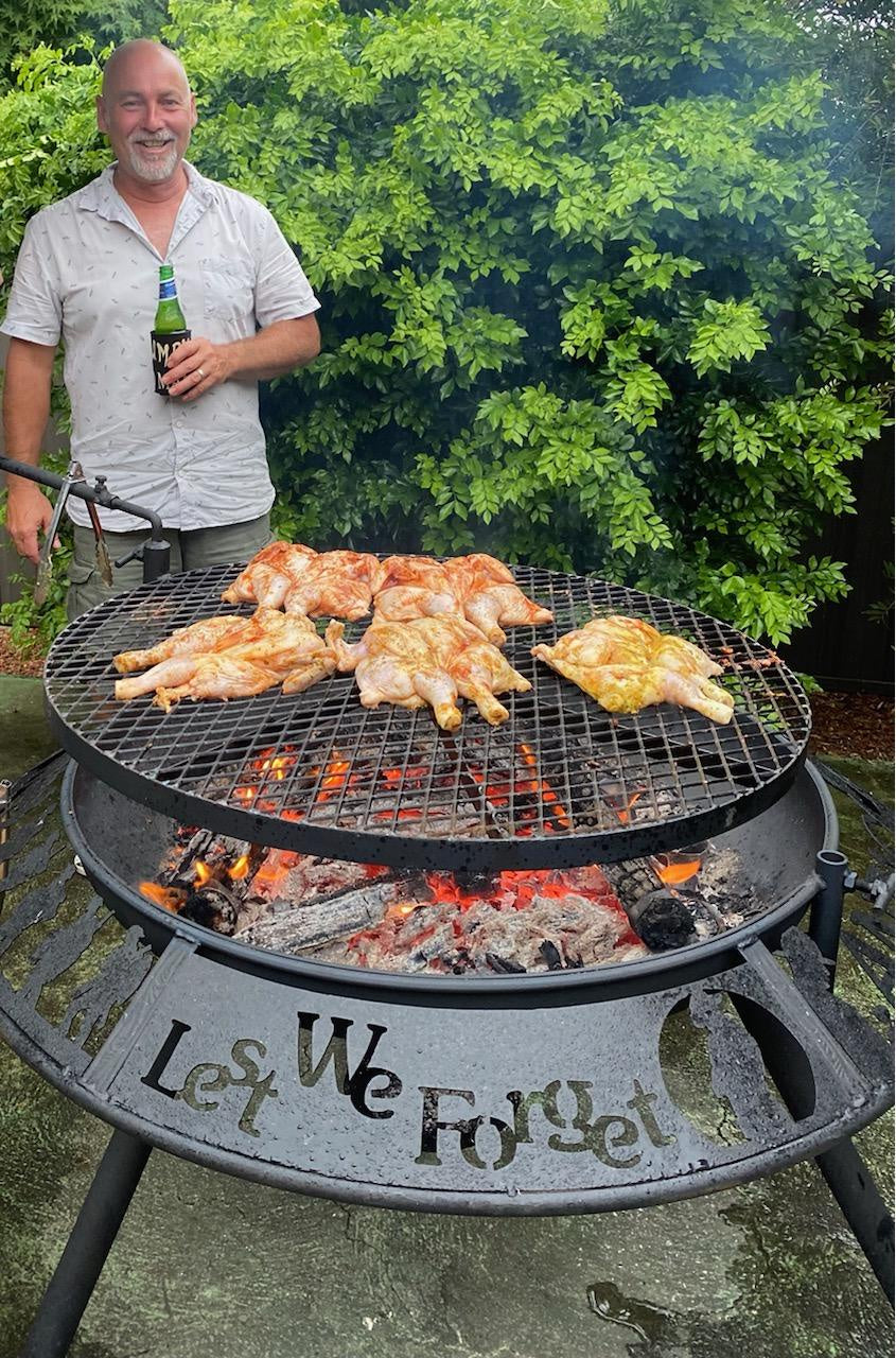 ANZAC Day BBQ Plate Firepit