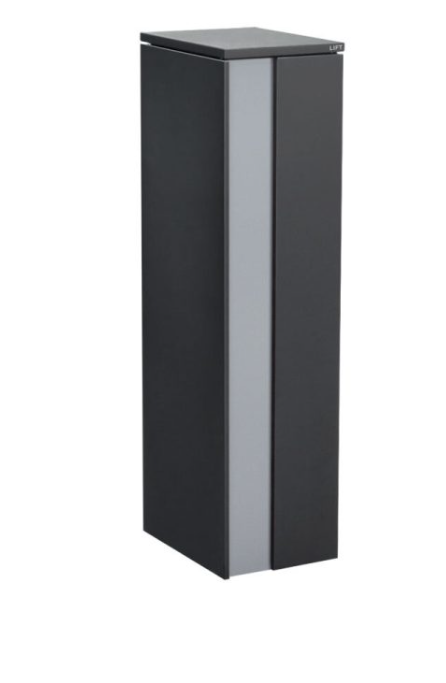 CAMDEN PARCEL + MAIL CHARCOAL PILLAR SILVER