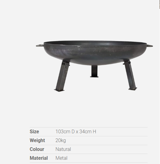 Pittsburgh Firepit- 103cm