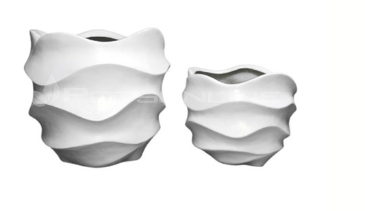 WAVE PLANTER WHITE